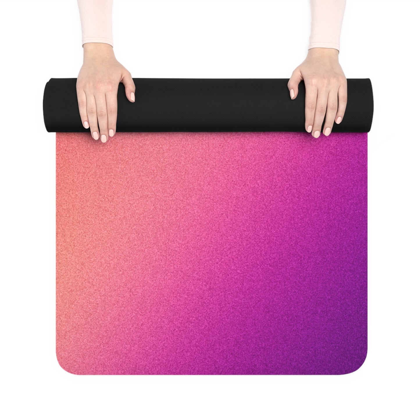 Elevate Your Practice Rainbow Slide Rubber Yoga Mat
