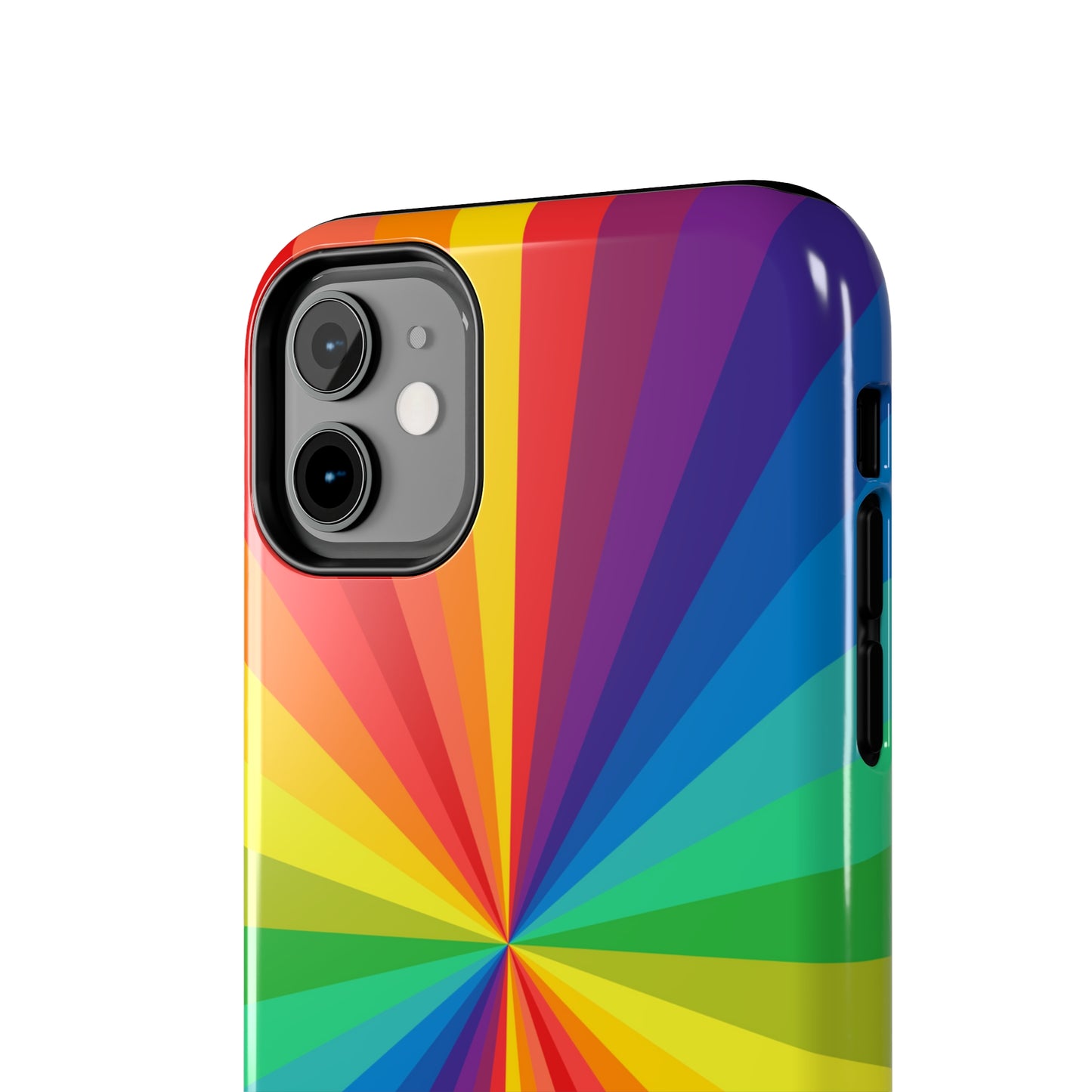 Copy of All iPhone Models: Rainbow Star Tough Phone Cases Supports Wireless Charging