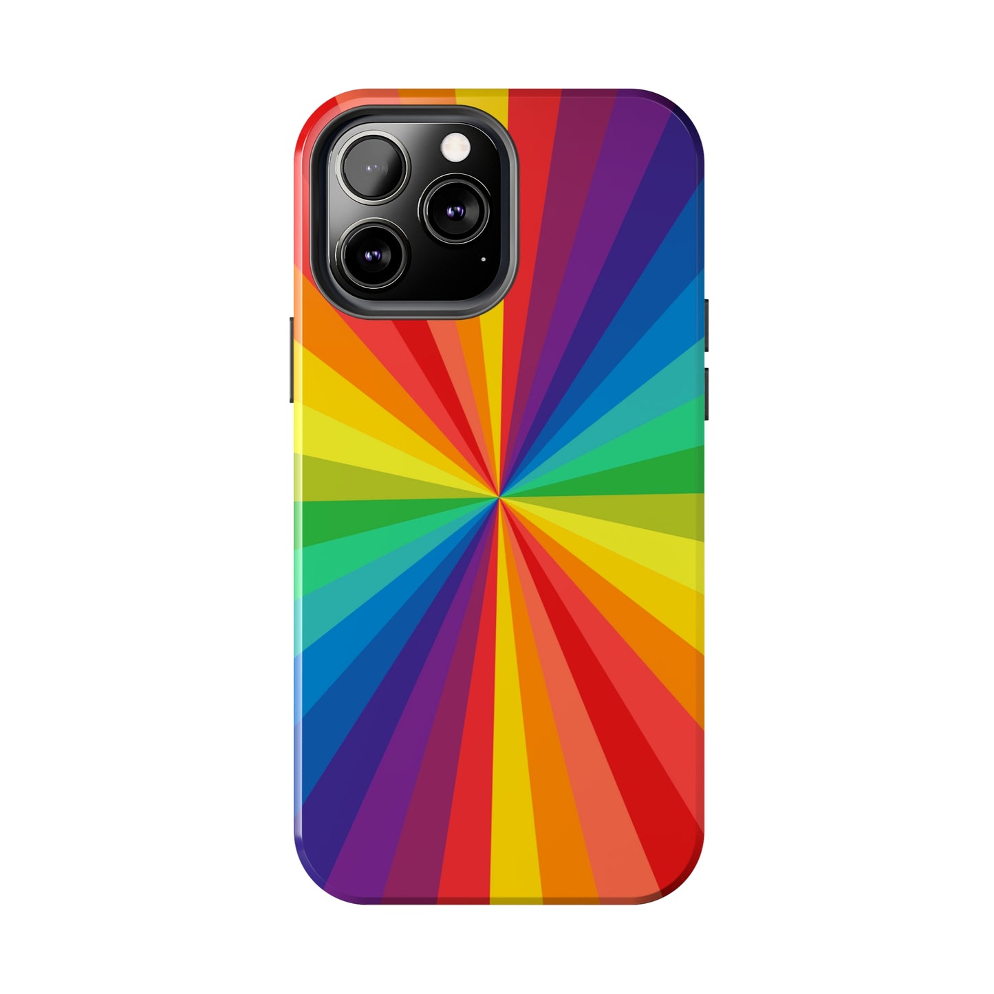 Copy of All iPhone Models: Rainbow Star Tough Phone Cases Supports Wireless Charging
