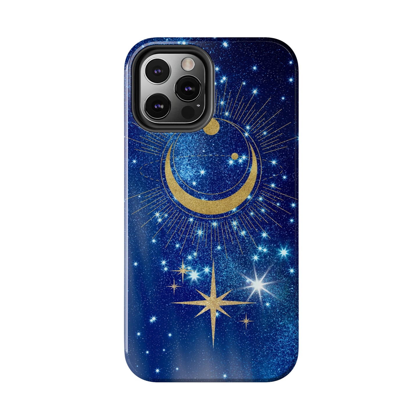 All iPhone Models: Celestial Night Tough Phone Cases Wireless Charging Compatible