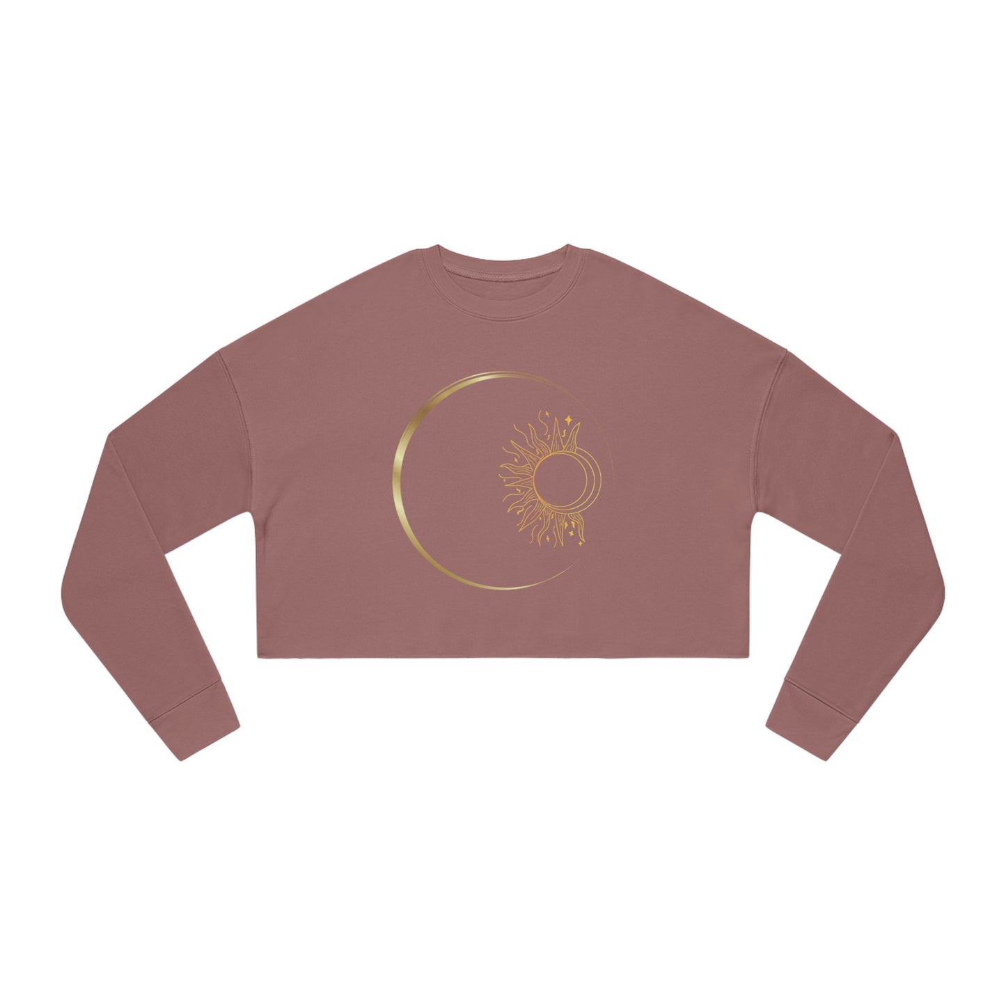 Moon & Sun Celestial Women's Cropped Sweatshirt