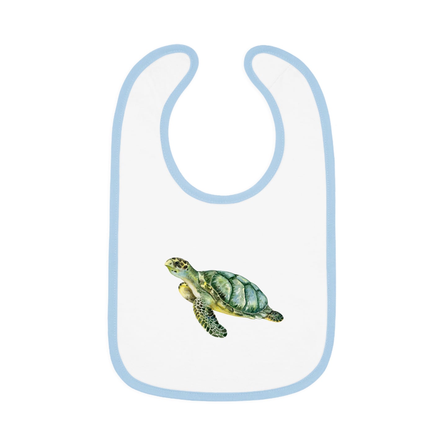 Sea Turtle Dinnertime Baby Jersey Bib