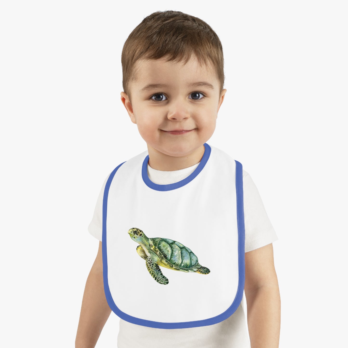 Sea Turtle Dinnertime Baby Jersey Bib