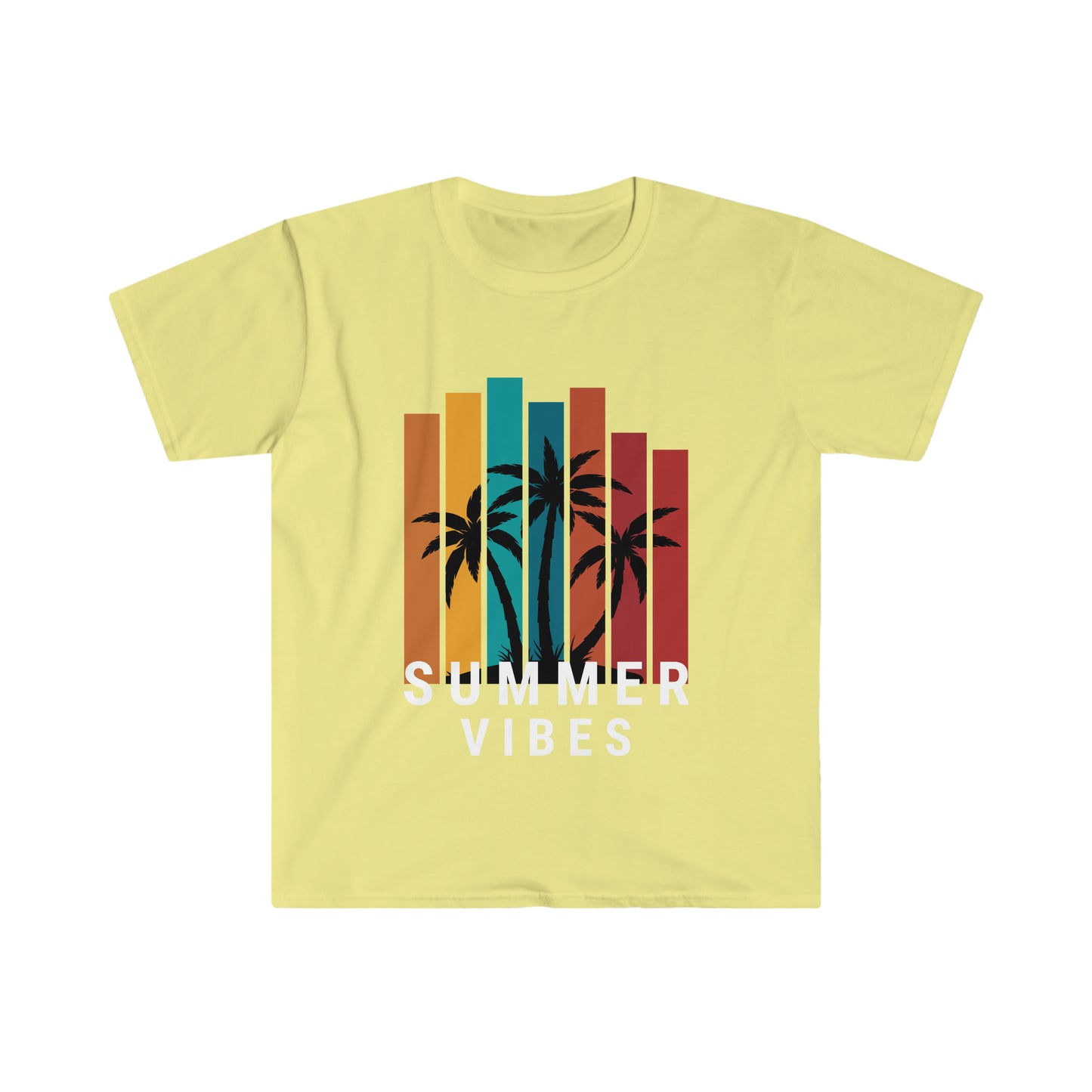 Summer Vibes Beach Life Casual Fit Unisex Softstyle T-Shirt