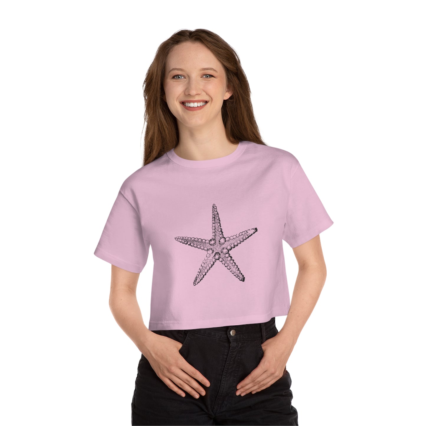 Ocean LIfe Starfish Cropped T-Shirt